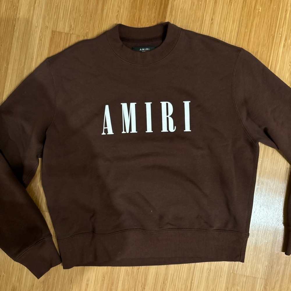 Amiri brown sweatshirt
